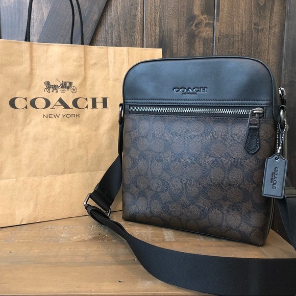 coach flight bag mahogany